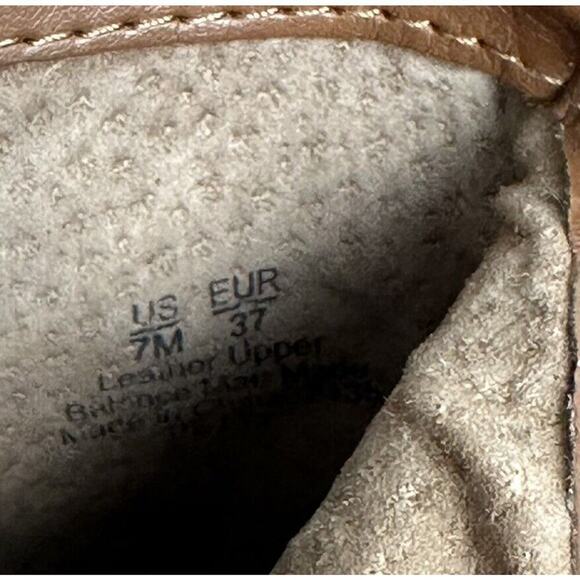 Sam Edelman Women 7 Petty Boots Brown Leather Bootie Block Low Heel Side Zip - Picture 12 of 14